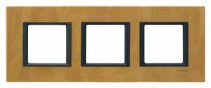 Рамка 3-постовая (светлая кожа) Unica Class Schneider Electric. Вид 1
