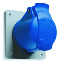 232 RU6 Розетка панельная с прямым унифицированным фланцем 32A, 2P+E, IP44 ABB. Вид 1