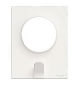 Рамка 1-постовая с держателем для ключей (белый) Odace Schneider Electric. Вид 1