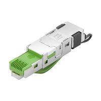 IE-PS-RJ45-FH-BK-P Штекер RJ45 IDC, Cat.5 (ISO/IEC 11801), 4-жильный, PROFINET Weidmuller. Вид 1