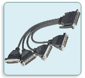 Кабель  (CBL-M37M25x4-30) 30cm DB37 to 4-port DB25, male cable MOXA