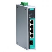 5-портовый неуправляемый коммутатор: 4х10/100/1000BaseT(X) c PoE IEEE 802.3af/at, 1 порт 1000Base SFP, -40...+75C MOXA. Вид 1