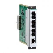 Интерфейсный модуль c 1 x 10/100BaseTX портом (разъем RJ45) и 3 х 100BaseFX портами, -40...+75C MOXA. Вид 1