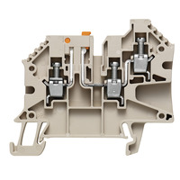 WTR 4/ZR Измерительная клемма с размыкателем, Винтовое соединение, 4 mm2, 500 V, 27 A, поворотный, Темно-бежевый Weidmuller. Вид 1