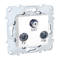 Tv/fm/sat розетка оконечная 1 вх.r9003 Schneider Electric. Вид 1