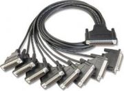 Разветвительный кабель RS-232/422/485, разъемы DB78 Male в 8xDB25 Male, длина 100см, ПВХ, 15В MOXA