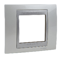 Рамка 1-постовая (алюминий/нордик) Unica Top Schneider Electric. Вид 1