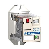 Промежуточное реле 3 ПК, слаботочные контакты (=24B DC) Schneider Electric. Вид 1