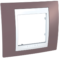 Рамка 1-постовая (белый/ лиловый) Unica Хамелеон Schneider Electric. Вид 1