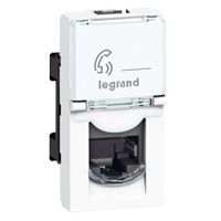 Розетка Mosaic -1М RJ-45 FTP кат. 6  Legrand. Вид 1