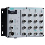 Управляемый 16-портовый Ethernet коммутатор: 12х10/100BaseT(X), 4х10/100BaseT(X) с функцией Bypass Relay -40...+75C MOXA. Вид 1
