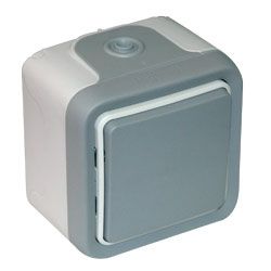 Переключатель промежуточный (серый) IP55 Plexo Legrand. Вид 1