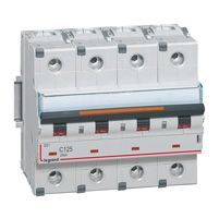 DX3 Автоматический выключатель 4-полюсный 25A 25kA (хар-ка D) Legrand. Вид 1