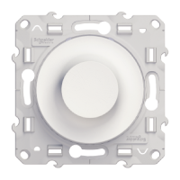 Светорегулятор поворотно-нажимной, 9-100 ва (белый) Odace Schneider Electric. Вид 1