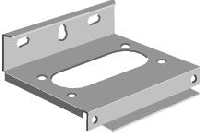 Фланец OEZXP120C, 250x180(фланец1) с С-отверстиями для рубильников в металлическом боксе ABB. Вид 1