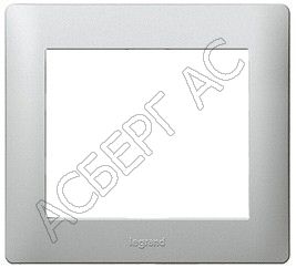 Рамка 1 пост (Aluminium) Legrand. Вид 1