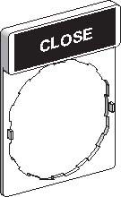 Этикетка close Schneider Electric. Вид 1