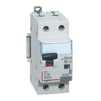 DX3 Дифф. автомат 1P+N, 16A, 30mA, тип А, 6kA (хар-ка C) Legrand. Вид 1