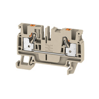 A2C 4 Проходная клемма, PUSH IN, 4 мм.кв, 800 V, 32 A, (Темно-бежевый) Weidmuller. Вид 1