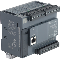 Компактный базовый блок m221-24io транзист источник Schneider Electric. Вид 1