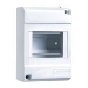 Бокс навесной MICRO PRAGMA белый на 6 мод. (без дверцы и клеммников) IP40 Schneider Electric. Вид 1