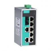8-портовый неуправляемый коммутатор: 7х10/100 BaseTX, 1 x 100BaseFX в металлическом корпусе, -10...+60C MOXA. Вид 1