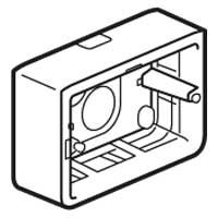 Коробка для накладного монтажа,белая, на 3 модуля, съемный вход 20х12,5мм, (40мм) Mosaic Legrand. Вид 1