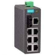 Компактный 8-портовый неуправляемый коммутатор: 7х10/100 BaseTX, 1 x 100BaseFX в пластиковом корпусе, -10...+60C MOXA. Вид 1
