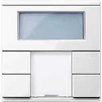 2-кнопочн выключатель PLUS с терморегулятором SYM KNX Schneider Electric. Вид 1
