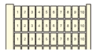 MC812PA 10x (1 to 10) Маркировка горизонтальная 10 полос от 1 до 10 для ZS10... TYCO. Вид 1