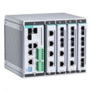 Модульный управляемый коммутатор: 3xGigabit Ethernet (combo), установка до 4 модулей расширения (до 16х10/100 Ethernet), -40...+75С MOXA. Вид 1