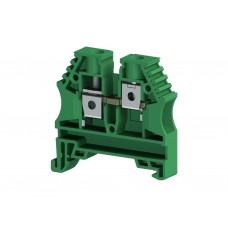 AVK10(RP) Клеммник на DIN-рейку 10мм.кв. (зеленый) Klemsan. Вид 1