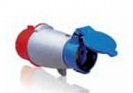 216 SCHUKO Адаптер брызгозащищенный IEC/Schuko 16A, 2P+E, IP44 ABB