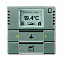 6128/28-803-500 Терморегулятор KNX с дисплеем и сенсором, 2/4-клавишный, метеор ABB. Вид 1.