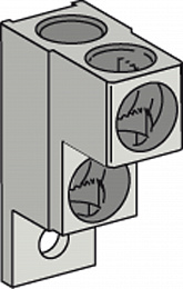 2 сталь.защелк.клеммы 95мм2 nsx100-250 Schneider Electric. Вид 1
