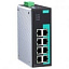 8-портовый неуправляемый коммутатор 10/100 BaseTХ, релейный выход, 0...+60 MOXA. Вид 1.