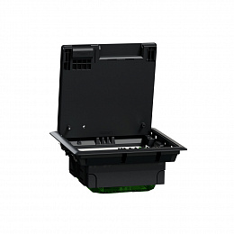 Люк пластиковый размер м на 4х45 (4 поста или 8 модулей) IP20 Unica System+ Schneider Electric. Вид 1
