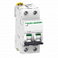 iC60N 2P 50А Автоматический выключатель 2-полюсный, 50А, 6кА (хар-ка C) Schneider Electric. Вид 1.