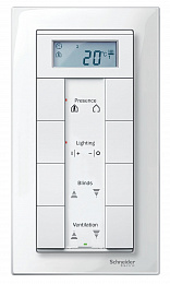 Рамка 2-постовая, sm б/перегородки (полярный белый) Merten M-Plan Schneider Electric. Вид 1