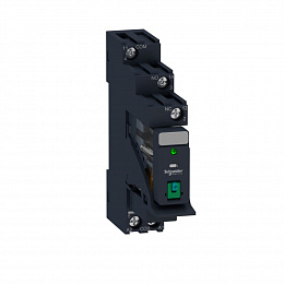Реле+колодка+скоба+маркировка+диод,10а,=24в Schneider Electric. Вид 1
