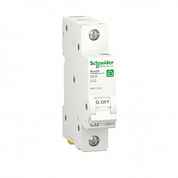 Автоматический выключатель 1-полюсный (АВ), 32А 6кА (хар-ка С) Schneider Electric. Вид 1