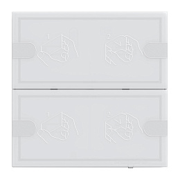 Сенсорный выключатель 4 KNXKomfort 2-клавишный Gira. Вид 1