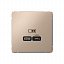 Розетка USB, тип-С 65Вт высокоскор.заряд. QC, PD, механизм (песочный) ARTGALLERY Systeme Electric. Вид 1.