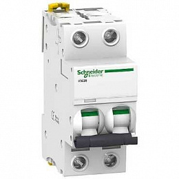 iC60N 2P 4A Автоматический выключатель 2-полюсный, 4А, 6кА (хар-ка C) Schneider Electric. Вид 1