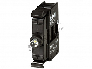 218059 M22-LED230-B Светодиод с винтовым зажимом 5-15А, 85-264В AC, крепление спереди, синий Eaton. Вид 1
