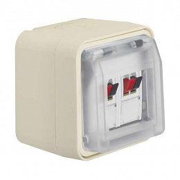 Розетка для громкоговорителя (полярная белизна) W.1 Berker. Вид 1