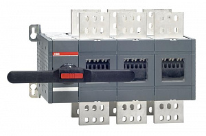 Рубильник реверсивный OT2500E03CLP (с ручкой) переключение без разрыва тока ABB. Вид 1