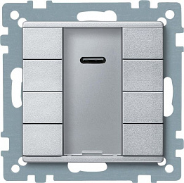 Sm,4 кн. выкл plus с ик-прм., алюм Schneider Electric. Вид 1