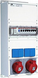 M32/2 JFB Бокс M32/2JFB с розетками в сборе, металл, IP44 ABB
