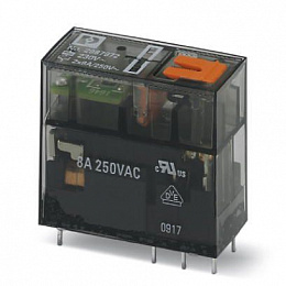 REL-MR-230AC/21-21/MS Одиночное реле с 2-мя переключающими контактами 230В АС Phoenix Contact. Вид 1